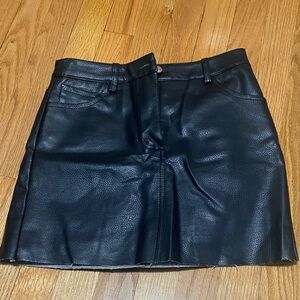 Black Leather Skirt